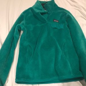 Patagonia pullover Emerald green size small fleece
